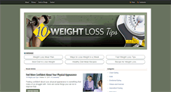 Desktop Screenshot of 10weightlosstips.com